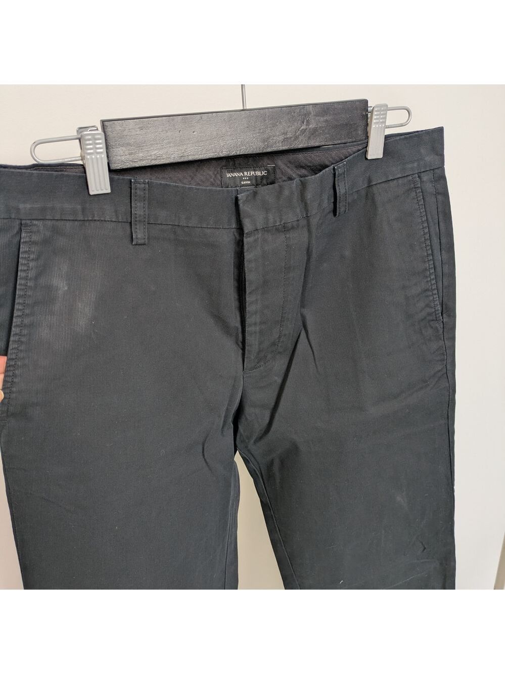 Banana Republic Gavin Men's Black Dress Pants - Picture 2 of 7